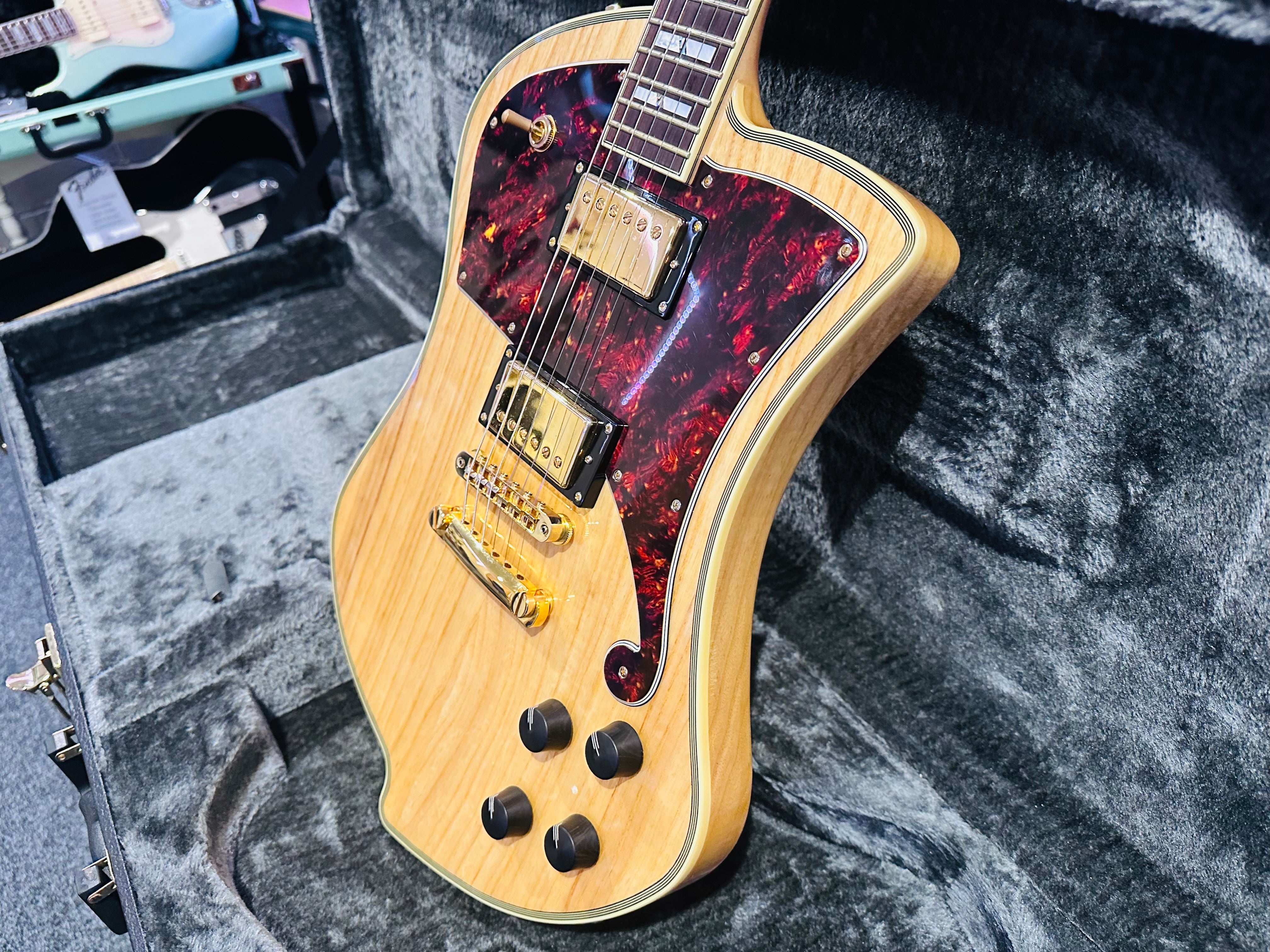 🌟MINT🌟 D'Angelico Ludlow Deluxe~ Swamp Ash Natural~2018~ Hard Case~MUST SEE 🌟