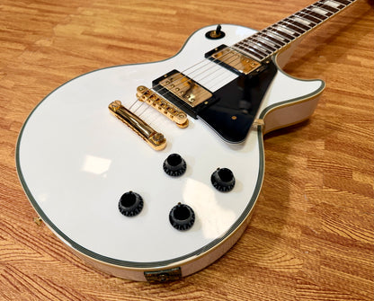 ✨2013✨ Burny SRLC-55 Les Paul Custom~ Alpine White~ Japanese Domestic Import!