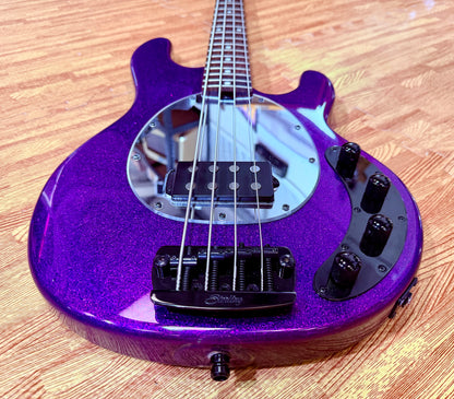 ✨2024✨ Sterling Music Man StingRay RAY34~ Purple Sparkle~ Electric Bass + Bag!
