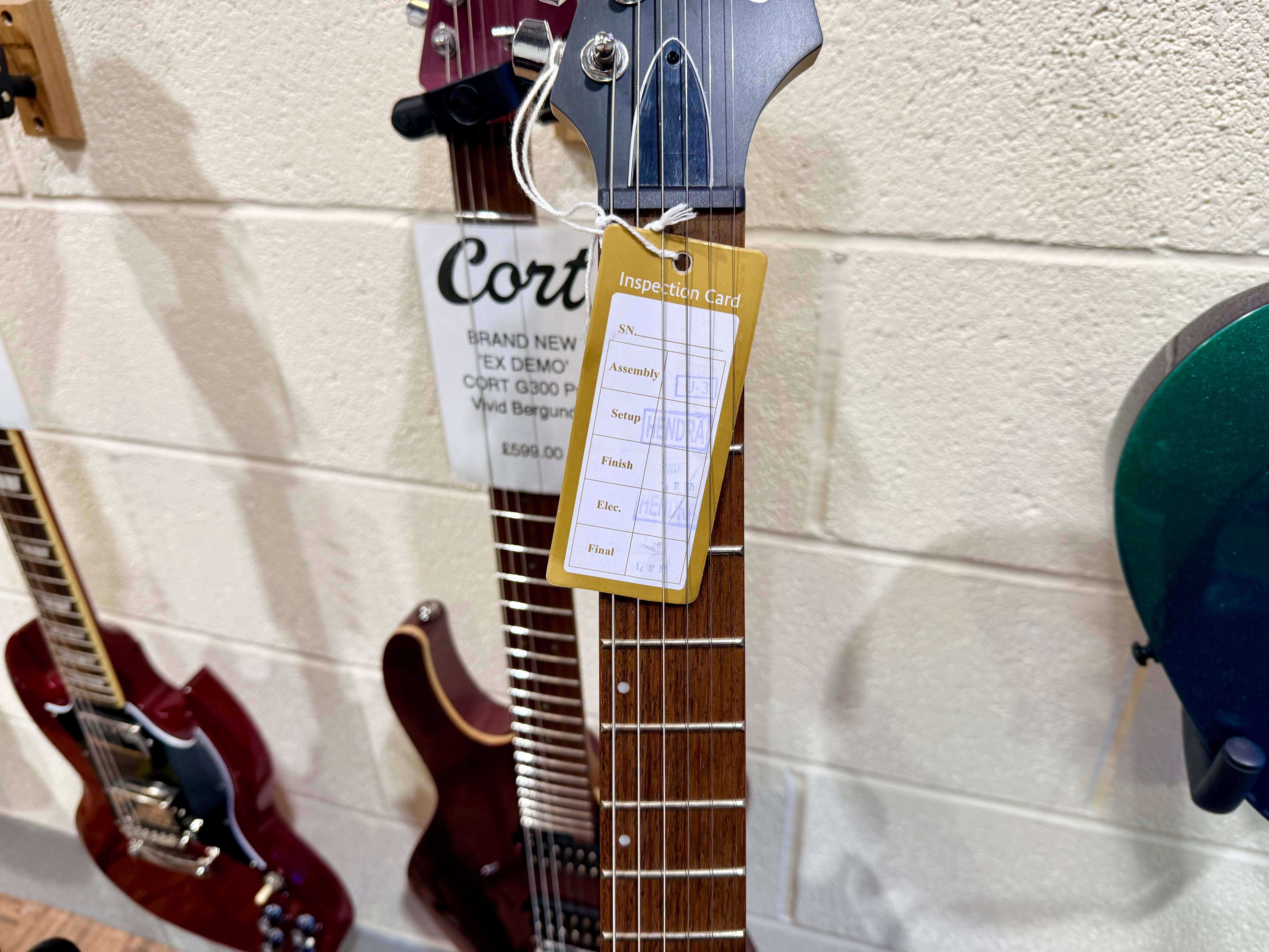 🎸NEW🎸 Cort X100 Electric Guitar~ Open Pore Black/Red Cherry~ 2025 Model!