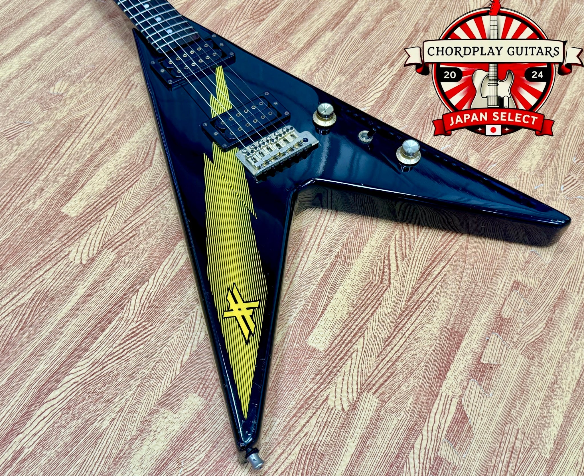 🇯🇵 1983 JAPAN 🇯🇵 Aria Pro II XX Deluxe Flying V 1983 Lightning MIJ Matsumoku