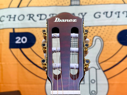 🔥2025🔥 Ibanez FRH20QMN Wine Red Low Gloss Nylon Electro Acoustic Guitar!