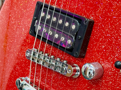 🔥NEW RELEASE🔥 Manson Meta Series Matt Bellamy MBM-2H Sustainiac~ Red Sparkle!
