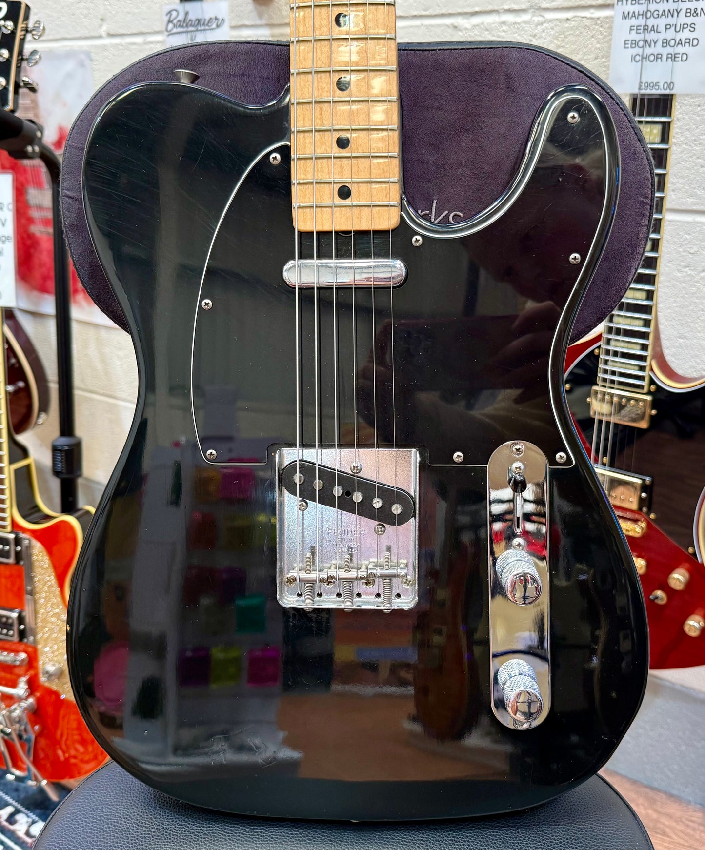 🔥 1977 USA 🔥 Fender Telecaster~ All Original Black~ Maple Board~ Hard Case!