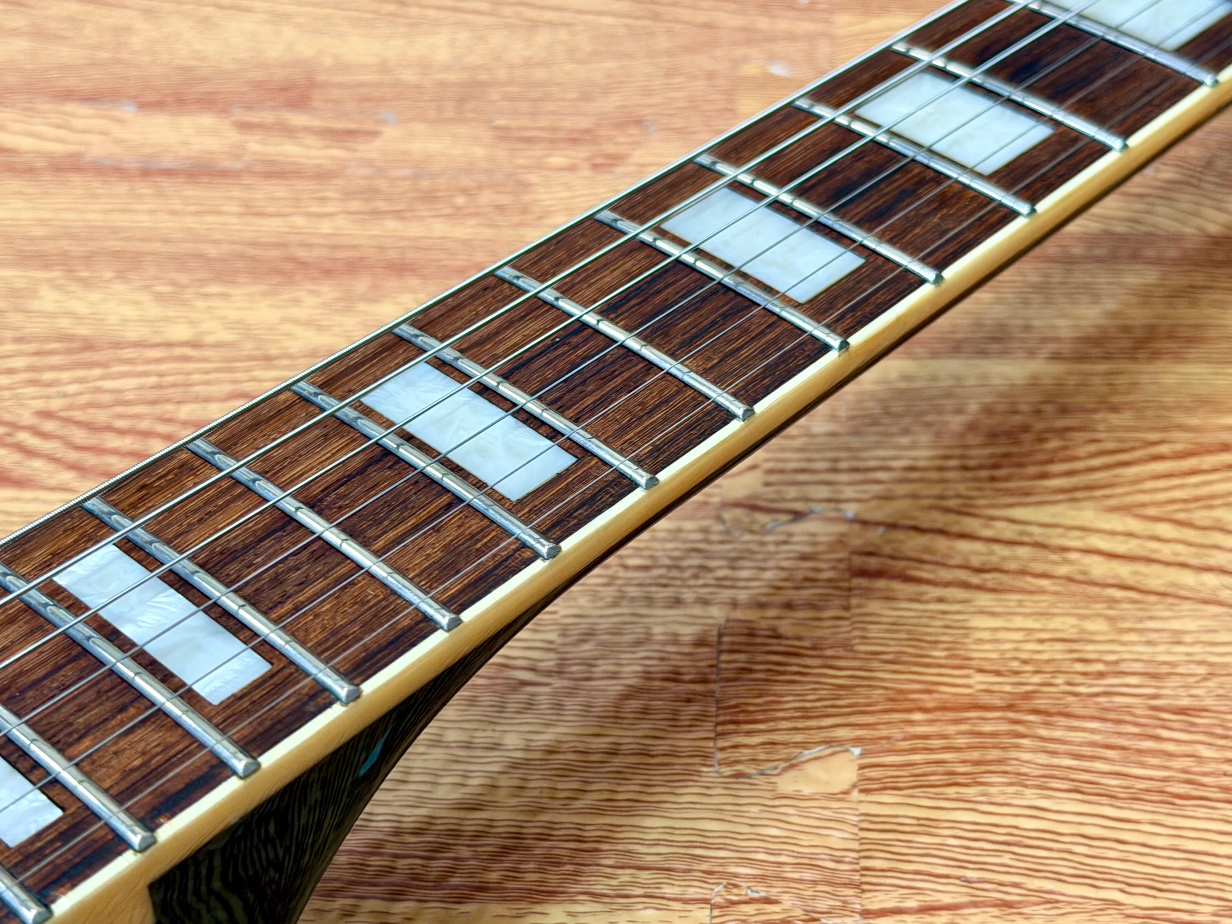 🔥2015🔥 Burny SRLC-55 Black Les Paul Custom~ Gold Hardware~ Japanese Import!