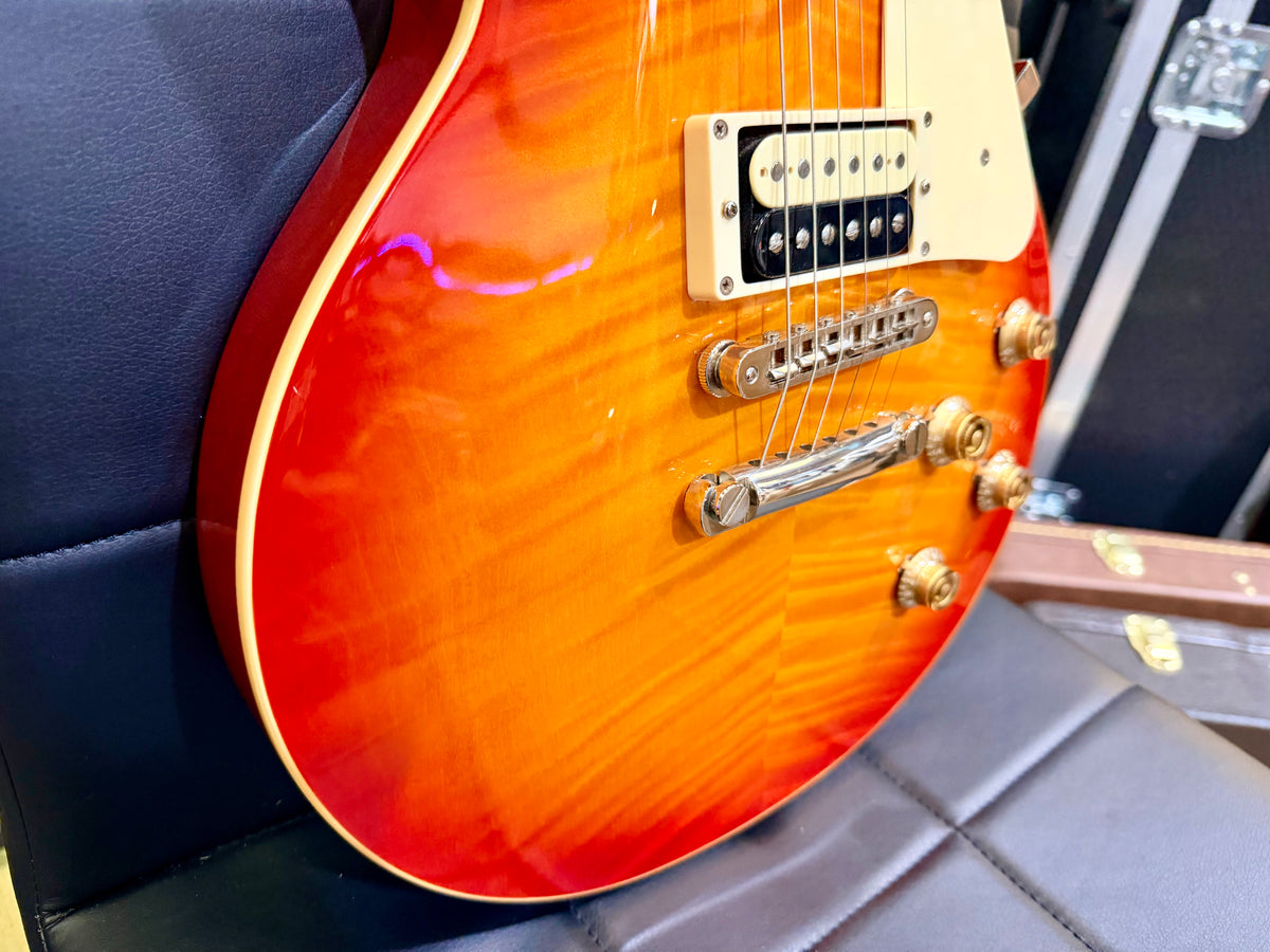 ☀️2023☀️ Burny RLG-55Z Heritage Cherry Sunburst Les Paul Electric Guitar!