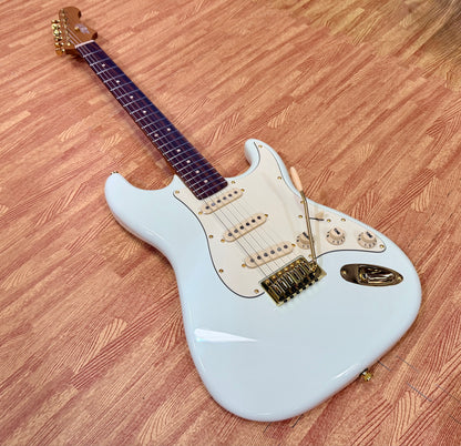 ⚡️NEW⚡️ Jet JS-380 OW Rosewood Electric Guitar~ Olympic White with Gold Hardware