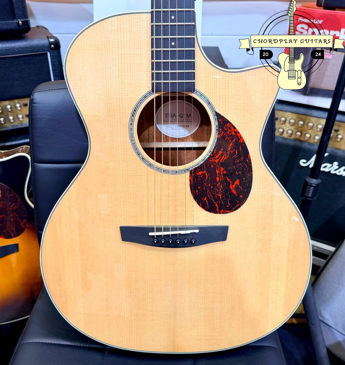 Enya EGA-Q1M EQ Pro Series Natural Spruce Electro-Acoustic Guitar