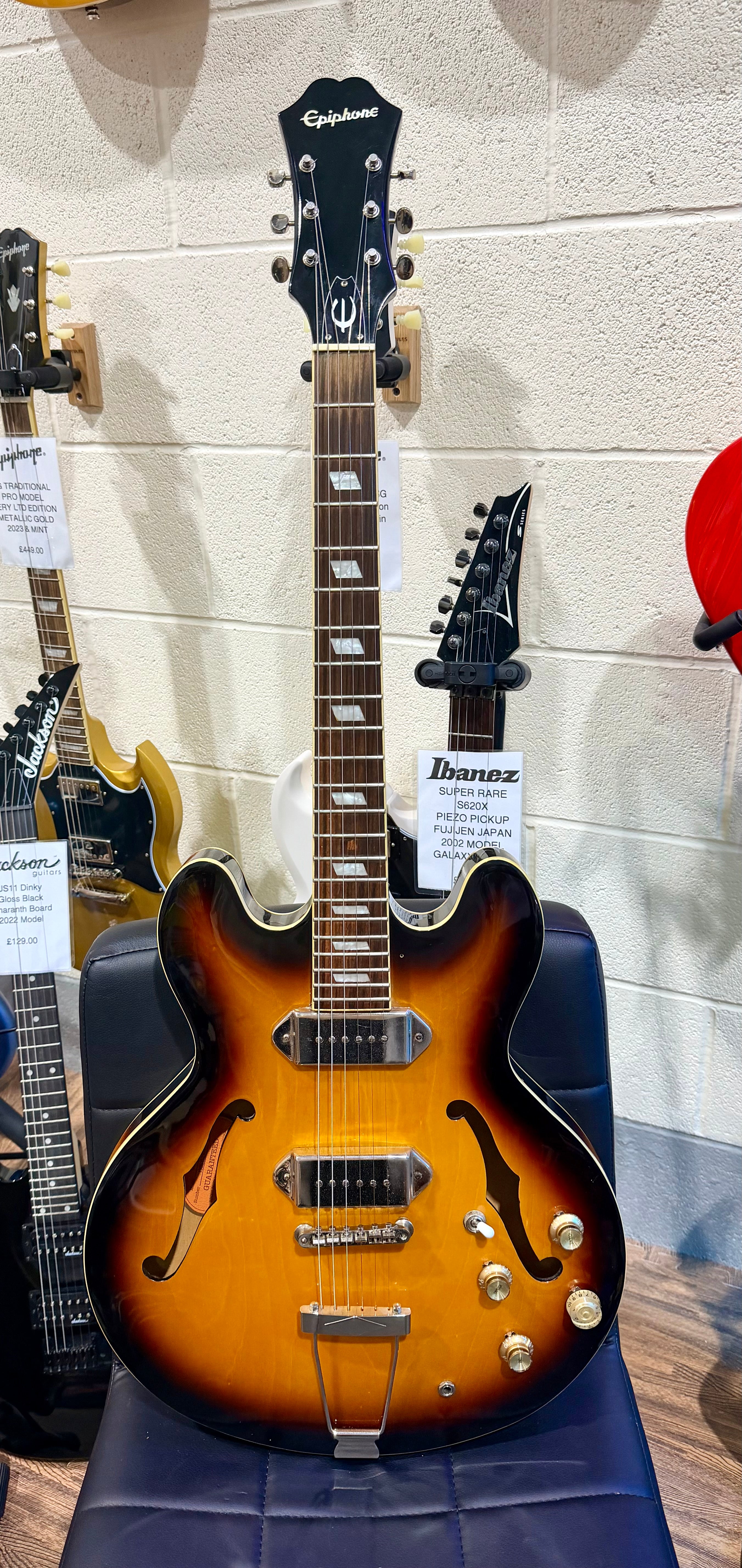 🌟2019🌟 Epiphone Casino VS~ Original Hardcase~ Vintage Sunburst~ Hollowbody!