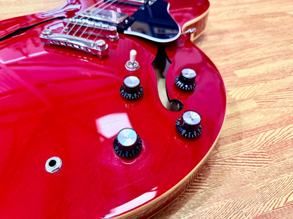 ✨2025✨ Epiphone Inspired by Gibson ES-335 Cherry~ Semi Hollow Electric Guitar!