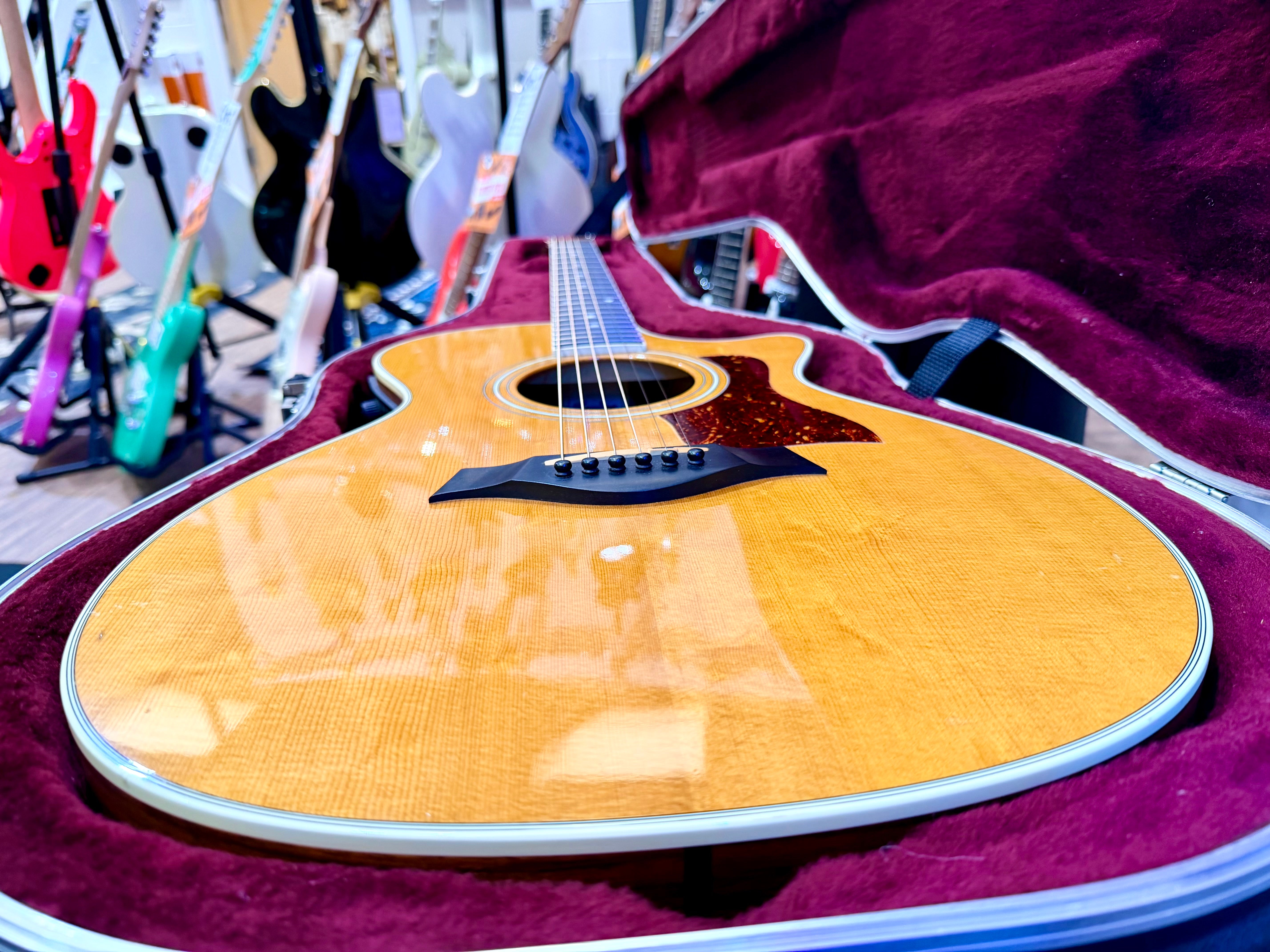 🌟2000🌟 Taylor 412ce Grand Concert Electro-Acoustic Guitar~ Ebony Board~ Case!