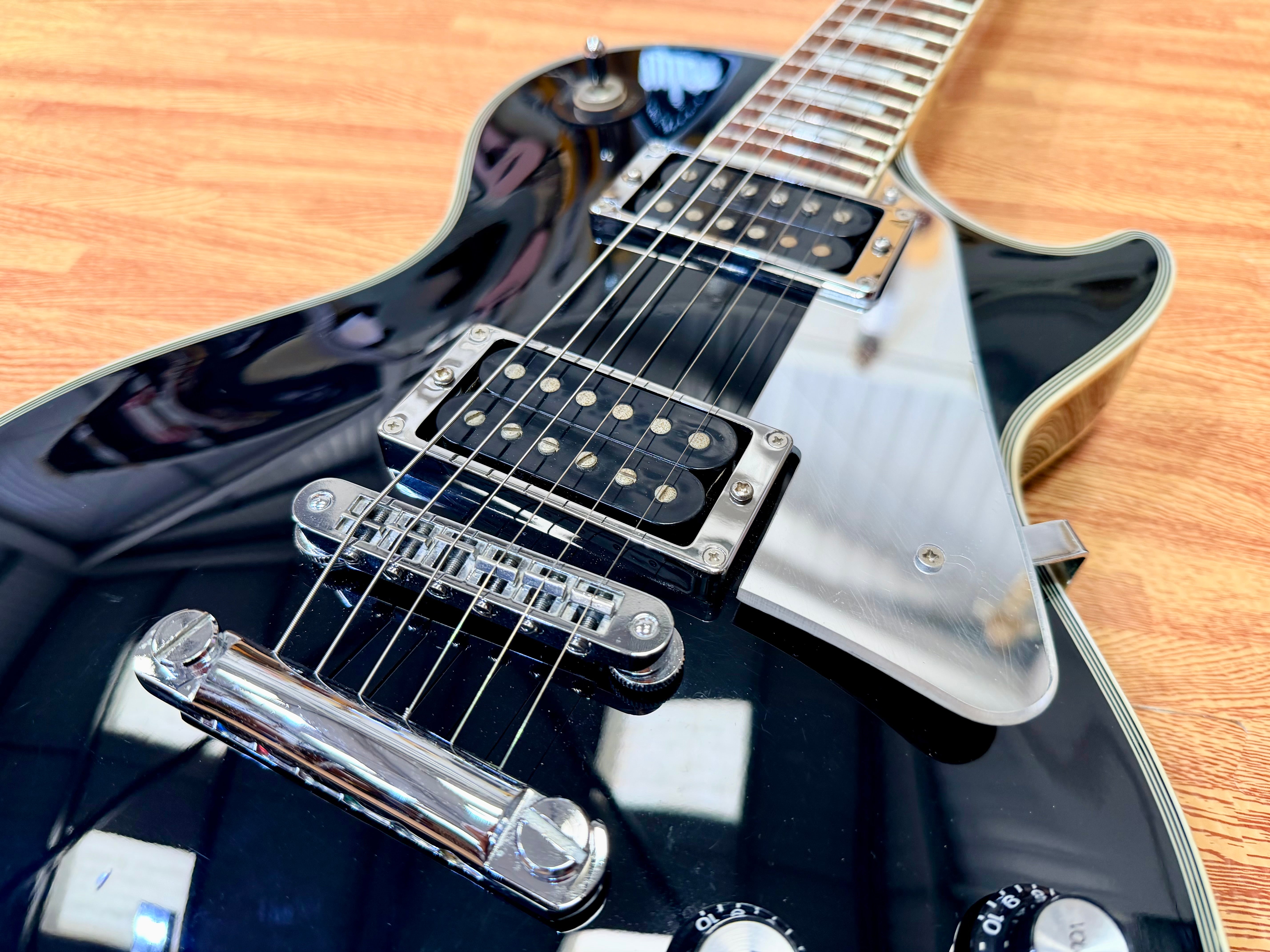 🔥2008🔥 Burny RLC-50JS John Sykes Les Paul Custom~ Black~ Japan Market Import!