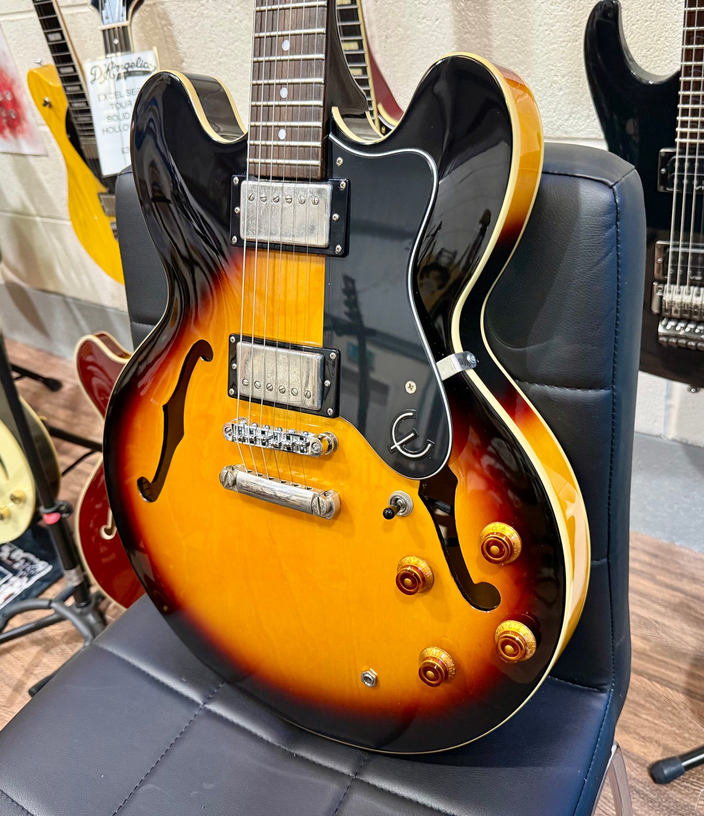 🌟2016🌟 Epiphone ES-335 Dot VS~ Vintage Sunburst Hollow-Body!