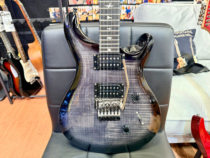 🔥2022🔥 PRS SE Custom 24 Floyd Rose~ Charcoal Burst~ Gig Bag~ Mint Condition!