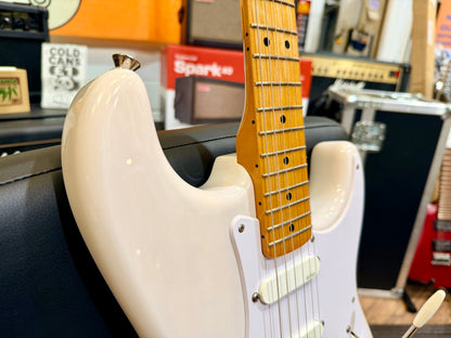 🔥EMG ACTIVE🔥 Squier Classic Vibe ‘50s Stratocaster In White Blonde~ EMG SA P’ups