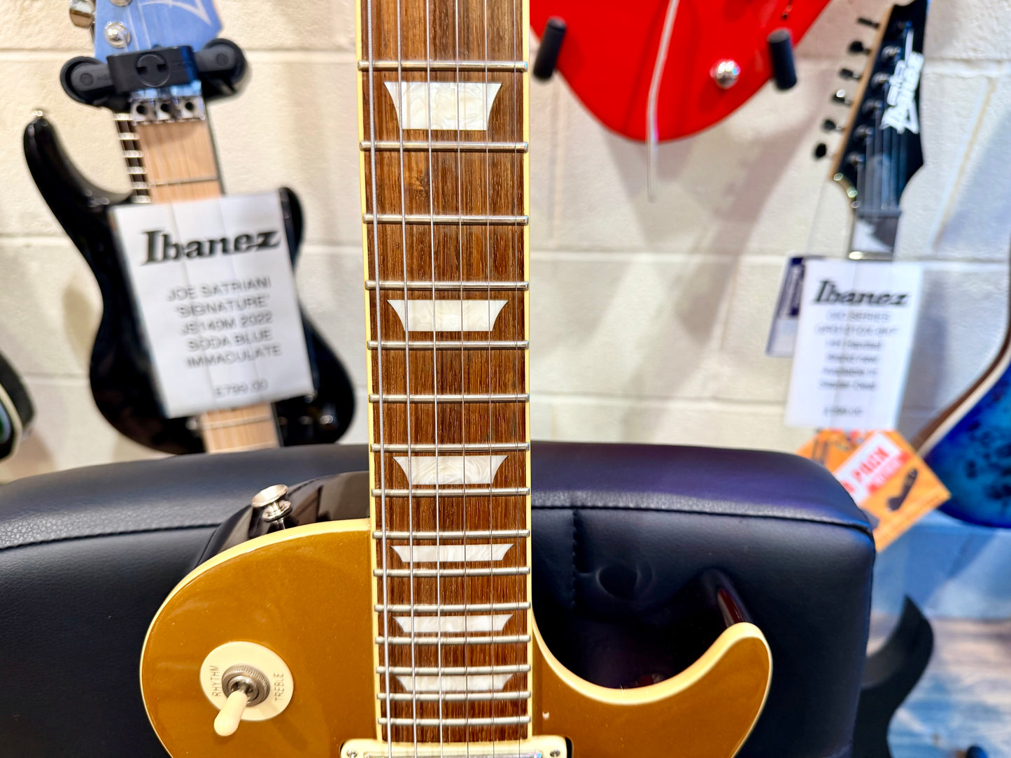 🔥2009🔥 Burny Les Paul Gold Top~ Super Grade Model~ RARE W/Mini Humbuckers!