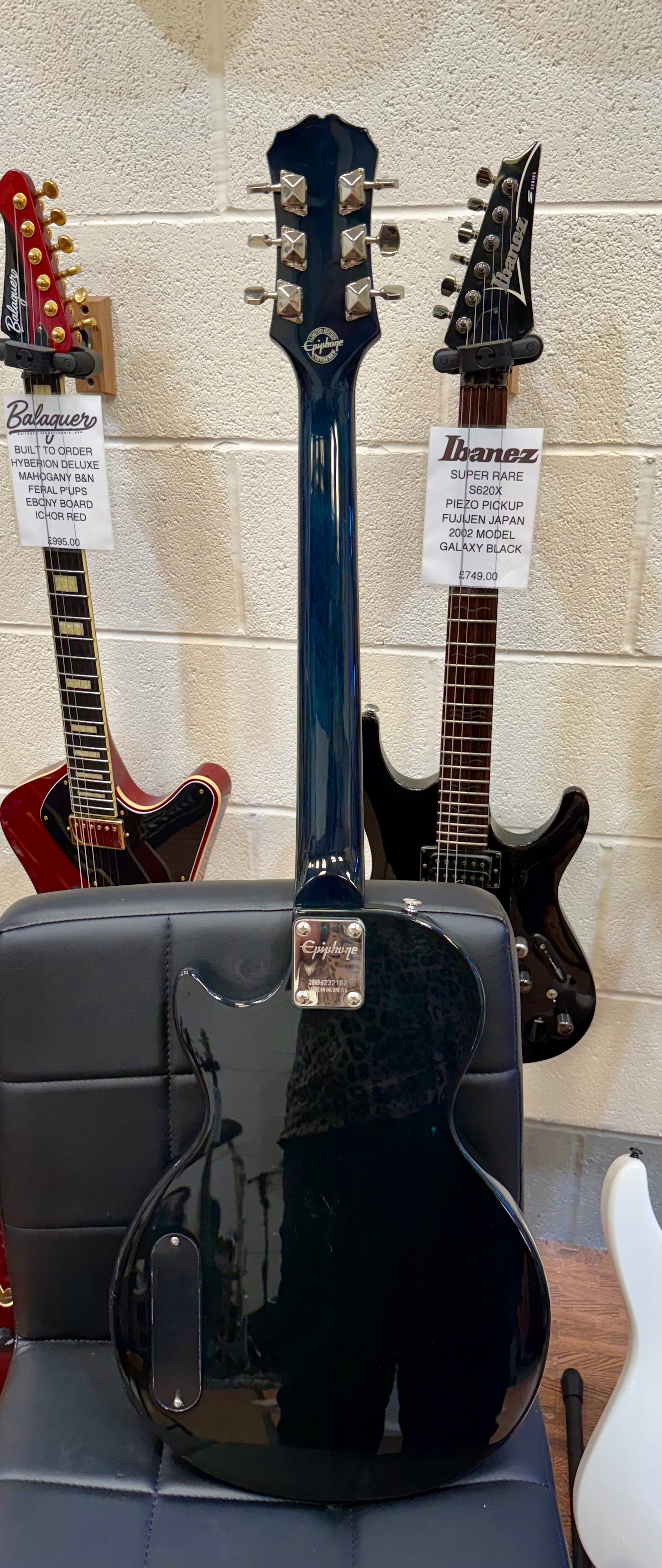 🌟RARE 2010🌟 Epiphone Les Paul Junior Ltd Edition Custom Shop~ Translucent Blue