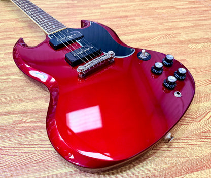 ✨2025✨ Epiphone SG Special P-90 Sparkling Burgundy + Hard Case~ MINT Condition