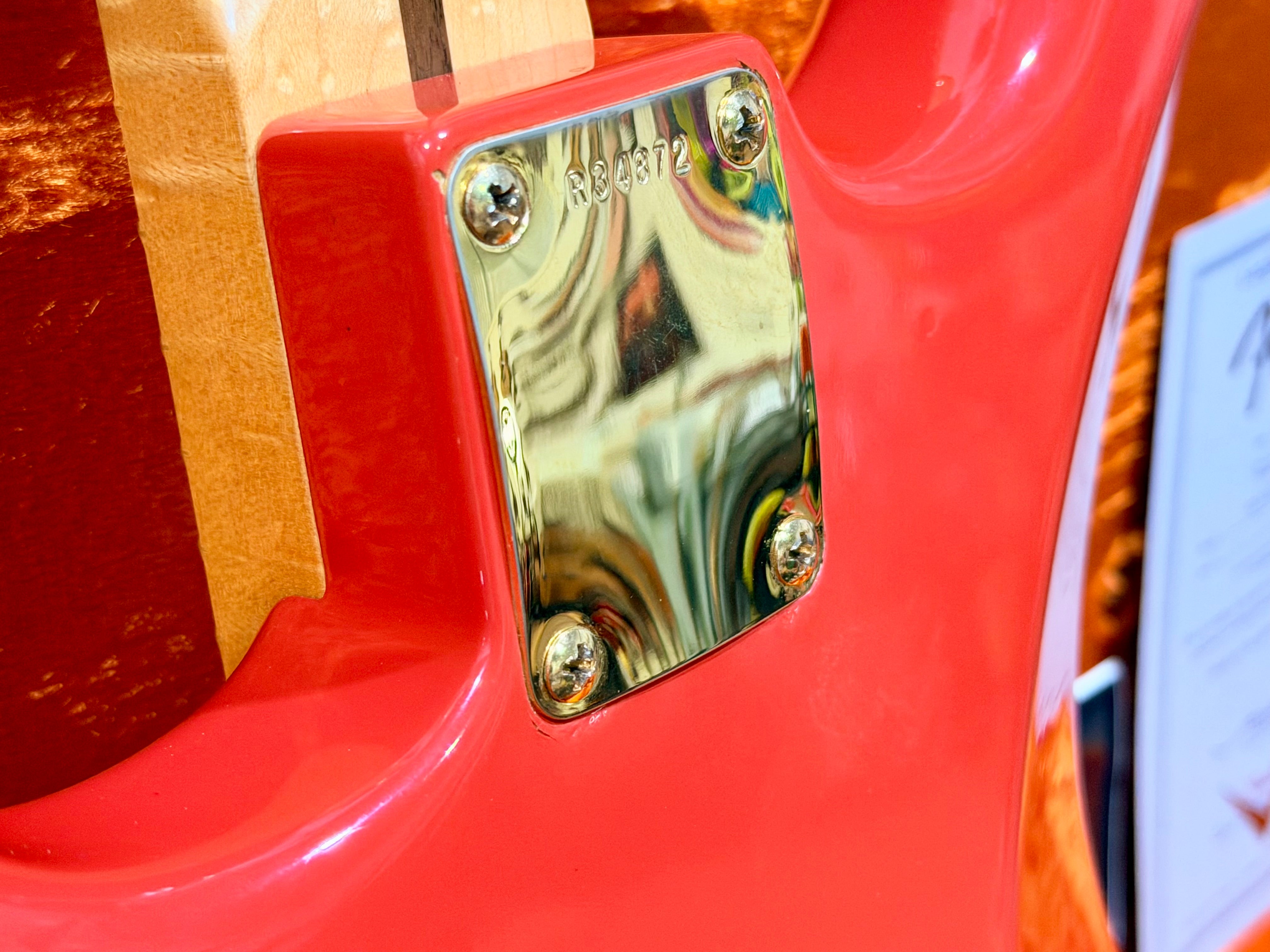 🌟2007🌟 Fender USA Custom Shop 1956 NOS Stratocaster Fiesta Red & Gold~ Maple!