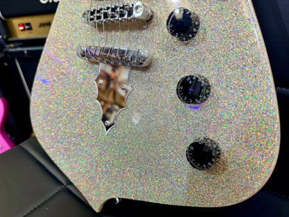 ⚡️2023⚡️ Ibanez PS60 Paul Stanley Signature~ Metallic Silver Sparkle Guitar!