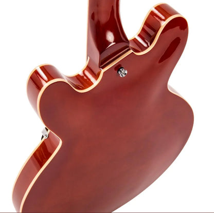 Vintage VSA500 ReIssued Semi Acoustic Guitar ~ Honeyburst