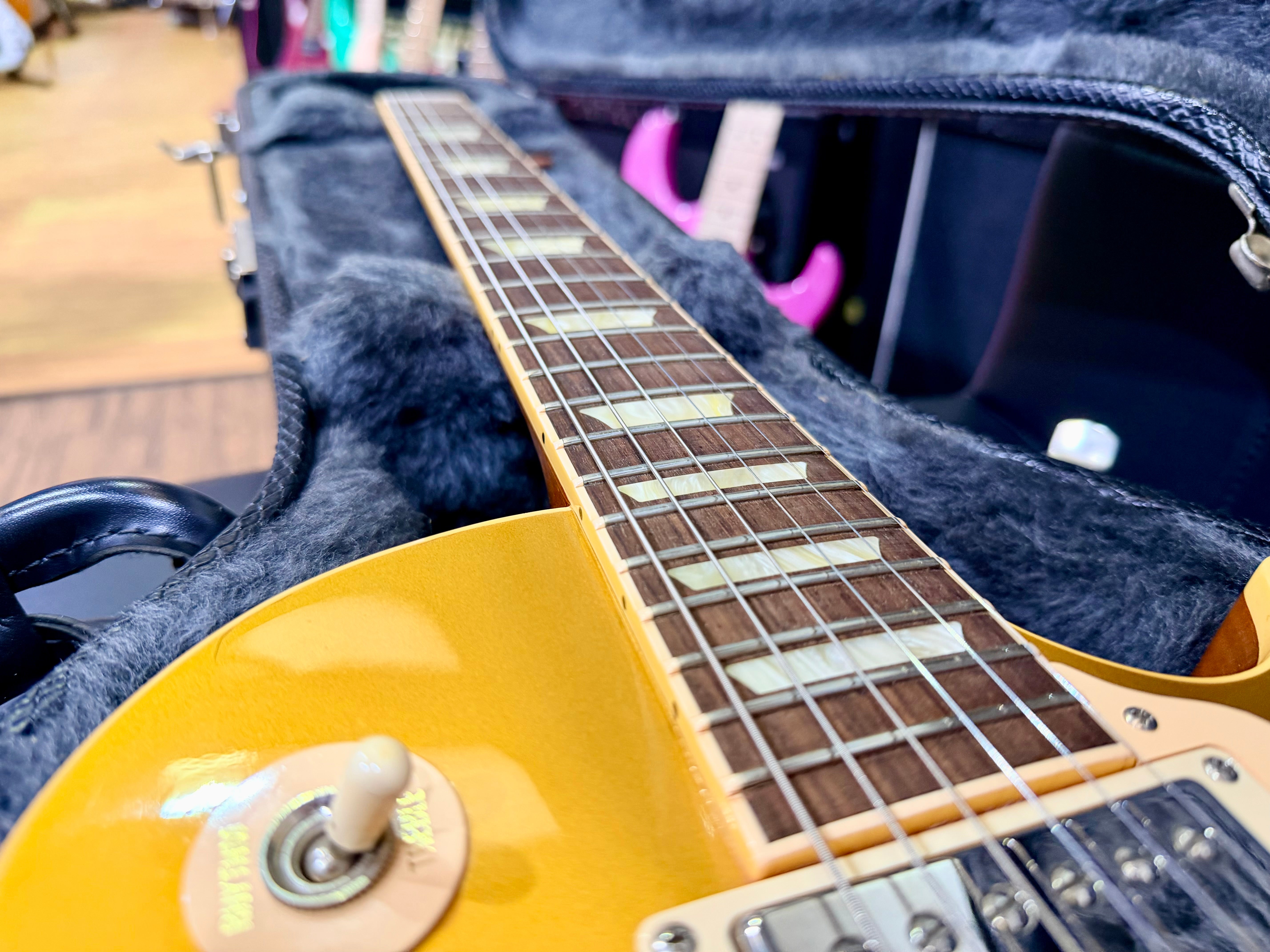 🌟 2005 Gibson USA Les Paul Standard Goldtop Jim Marshall OBE Signed + Case 🌟
