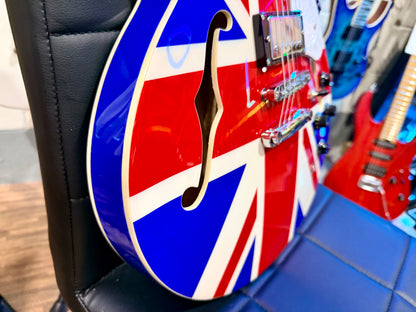 🇬🇧2025 LTD EDITION🇬🇧 Vintage Union Jack~ Semi Acoustic ‘335’ Guitar~VSA25UJ!