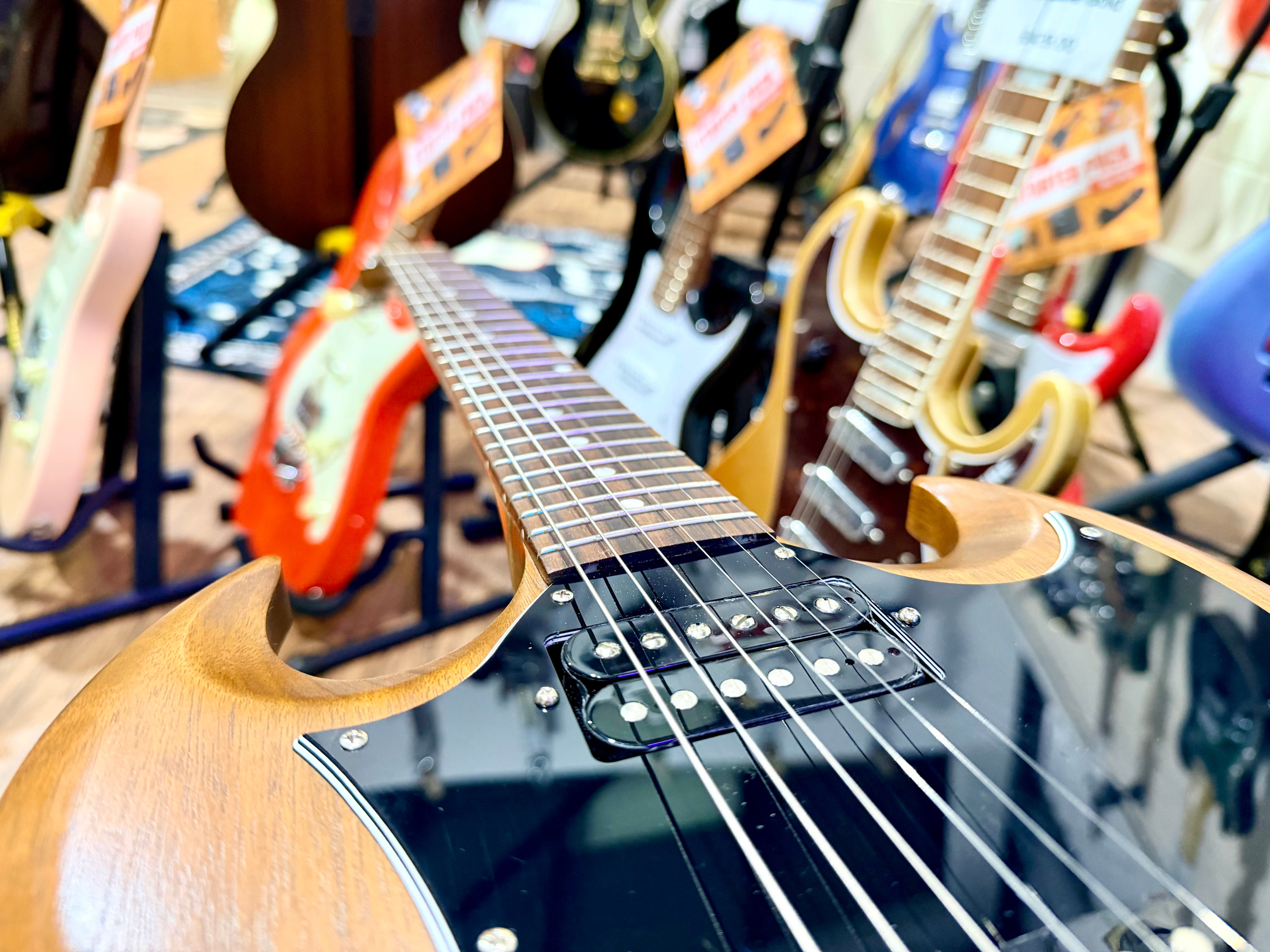 🌟2022🌟 Gibson SG Tribute~ Natural Walnut Finish~ Worn Satin~ Case + Candy!