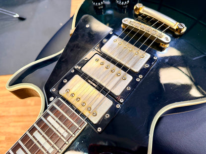 🇯🇵 RARE 🇯🇵 1970s Antoria Les Paul Custom~ Black Beauty 3 Pickup MIJ Japan!