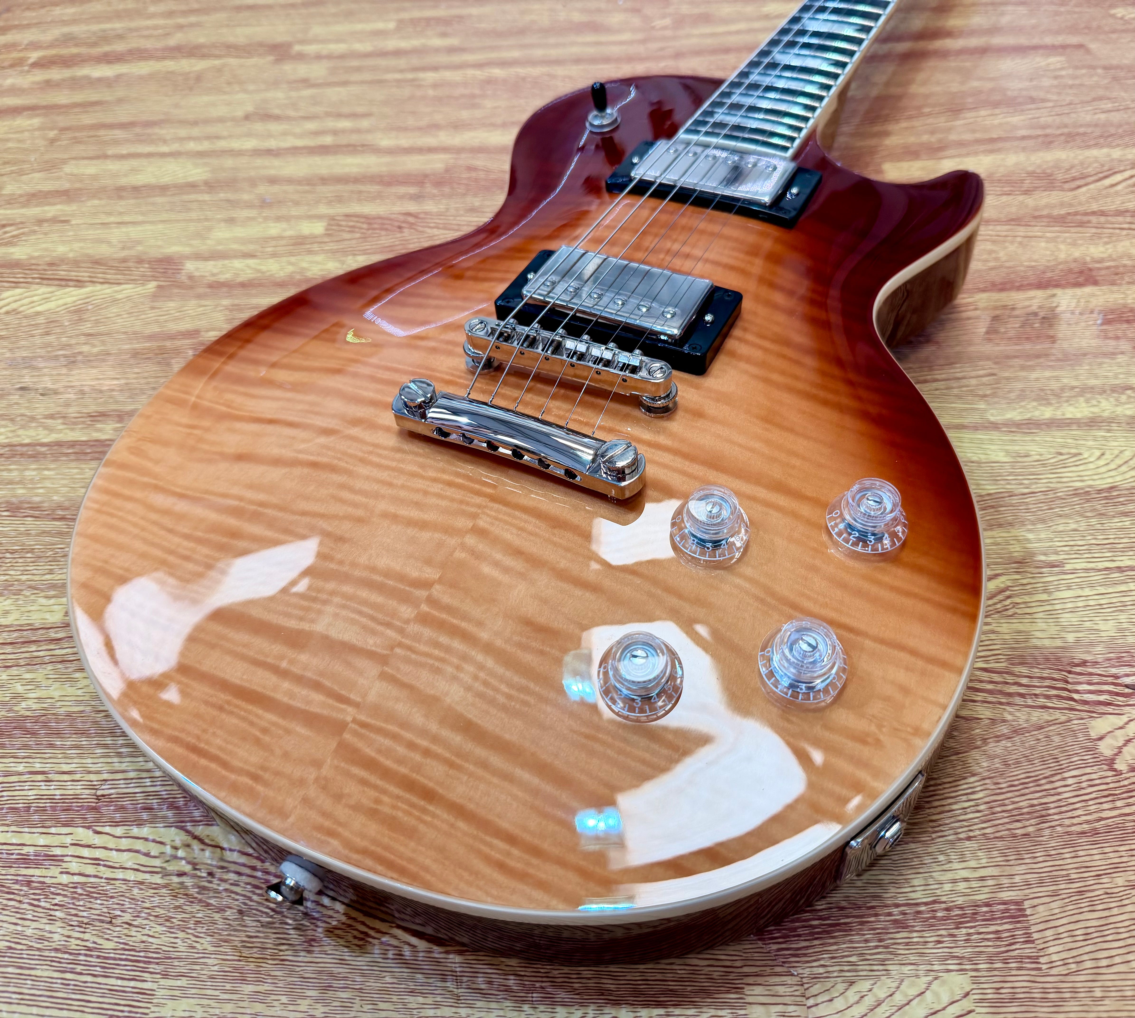 🌟2022🌟 Epiphone Les Paul Modern Figured~ Caffe Latte Fade~ Immaculate Condition