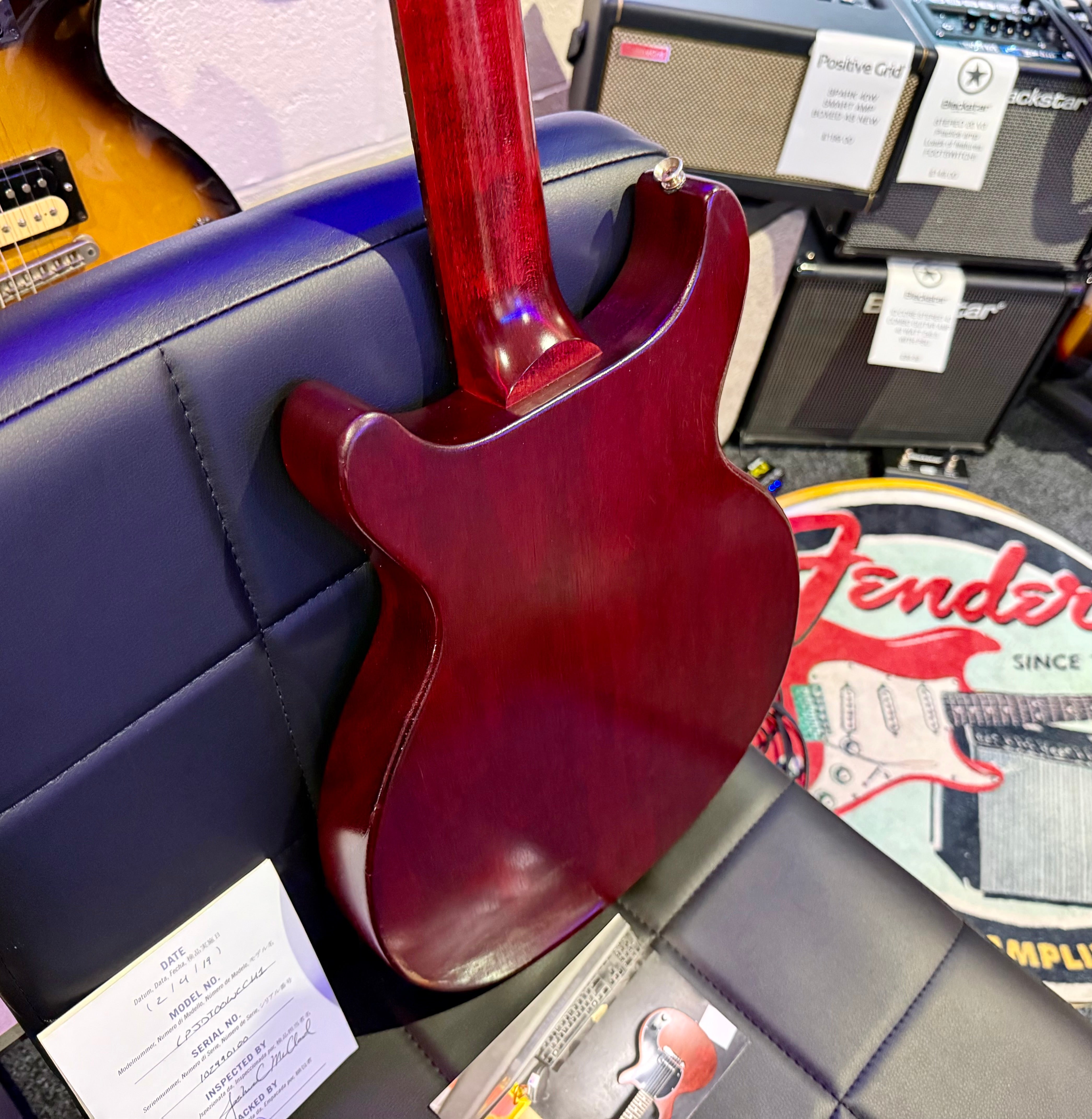 🌟2019🌟 Gibson Les Paul Junior Tribute DC Worn Cherry~ Double Cut~ Dog Ear P90!