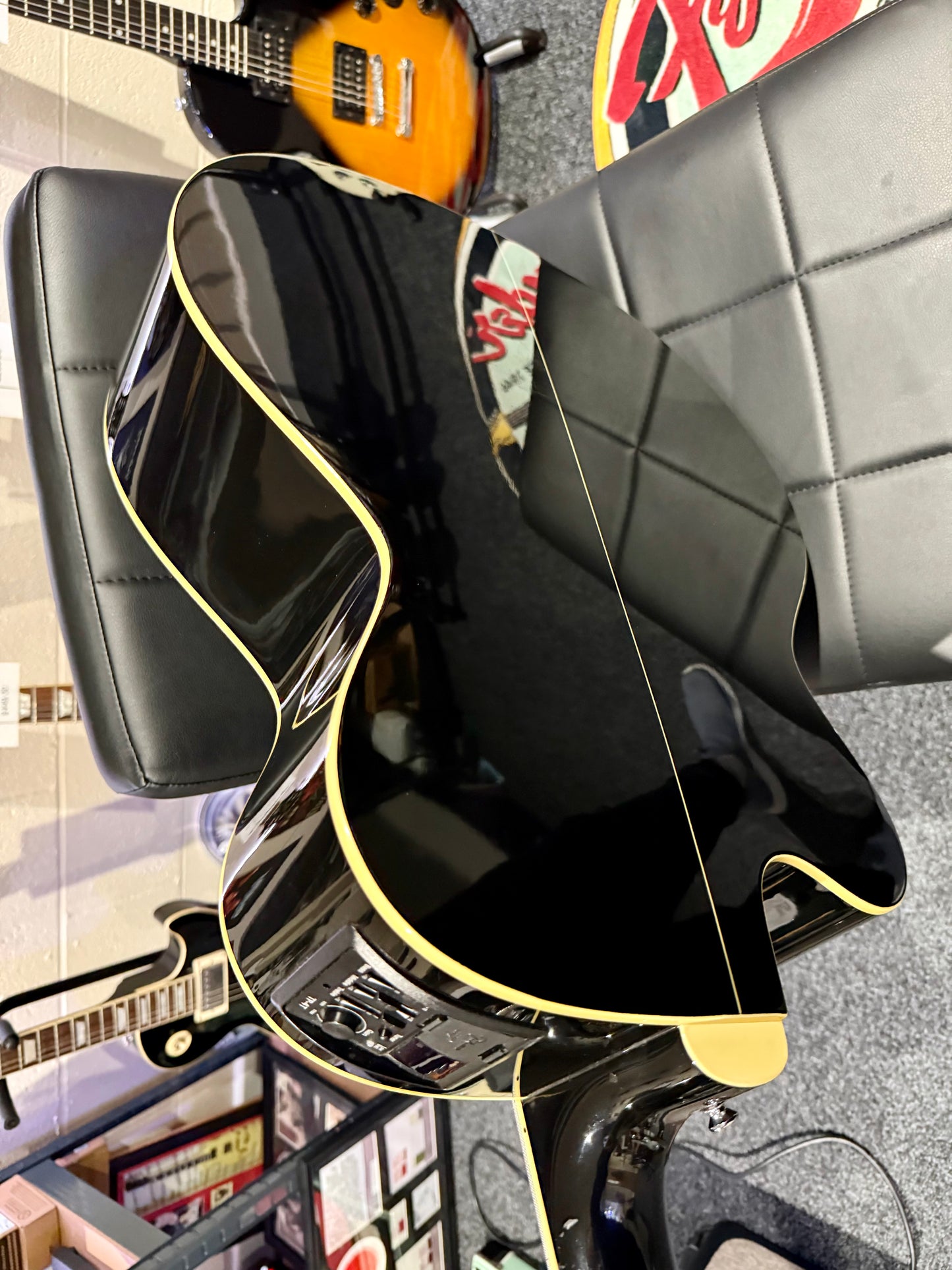 🌟ELECTRO-ACOUSTIC BASS 🌟 Takamine EGB2S-BK Gloss Black Bass~MINT!