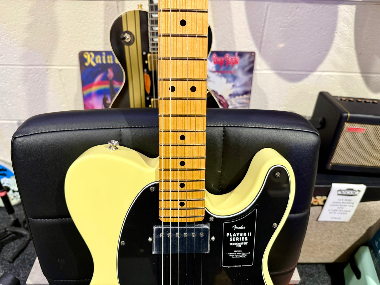 🌟NEW 2024🌟 Fender Player ii Telecaster HH~ Hialeah Yellow~ Maple Fretboard!