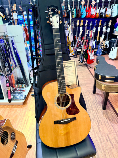 ✨MINT✨ 2024 Eastman AC122-1CE DLX Deluxe Electro Acoustic Guitar~ Natural + Bag!
