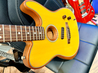 🌟2021🌟 Fender Acoustasonic Player Telecaster~ Butterscotch Aged Natural + Bag!