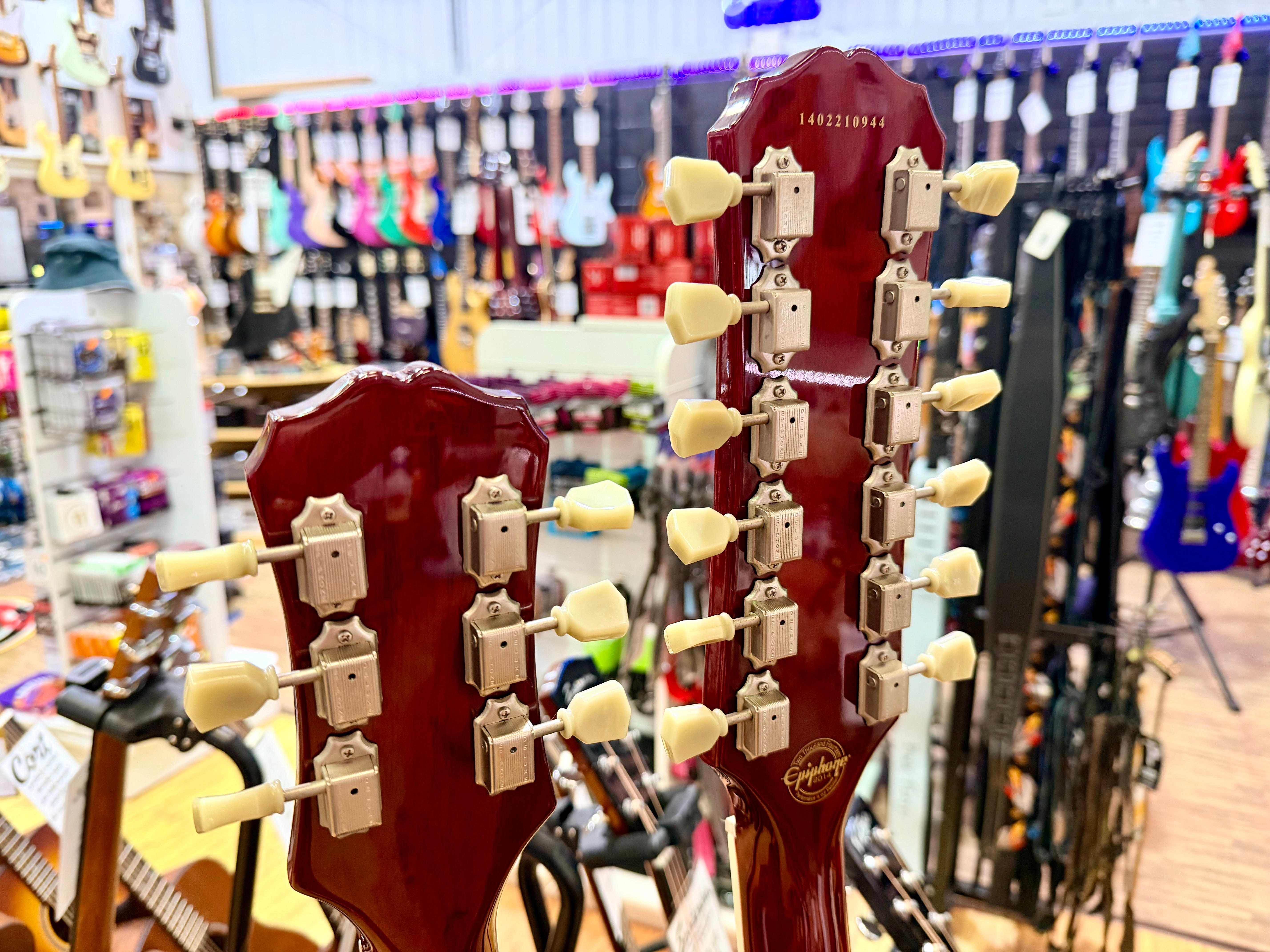 ⚡️RARE⚡️ Epiphone G-1275 Double Neck Cherry~ 2014 Limited Edition 6/12 String!