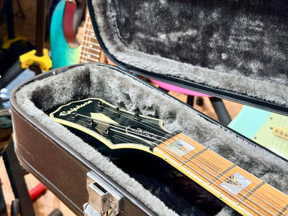 🔥2018🔥 Epiphone Les Paul Prophecy Custom Plus EX~ Midnight Ebony~ EMG P’Ups