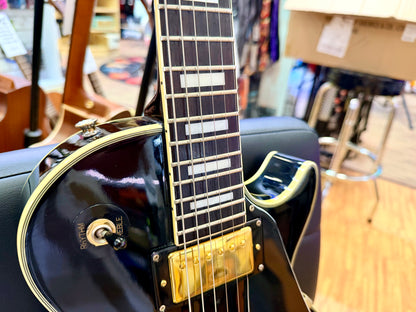 🔥RARE 1989🔥 Epiphone Les Paul Custom MIK First Year~ Open Book~ Korea~ Black!