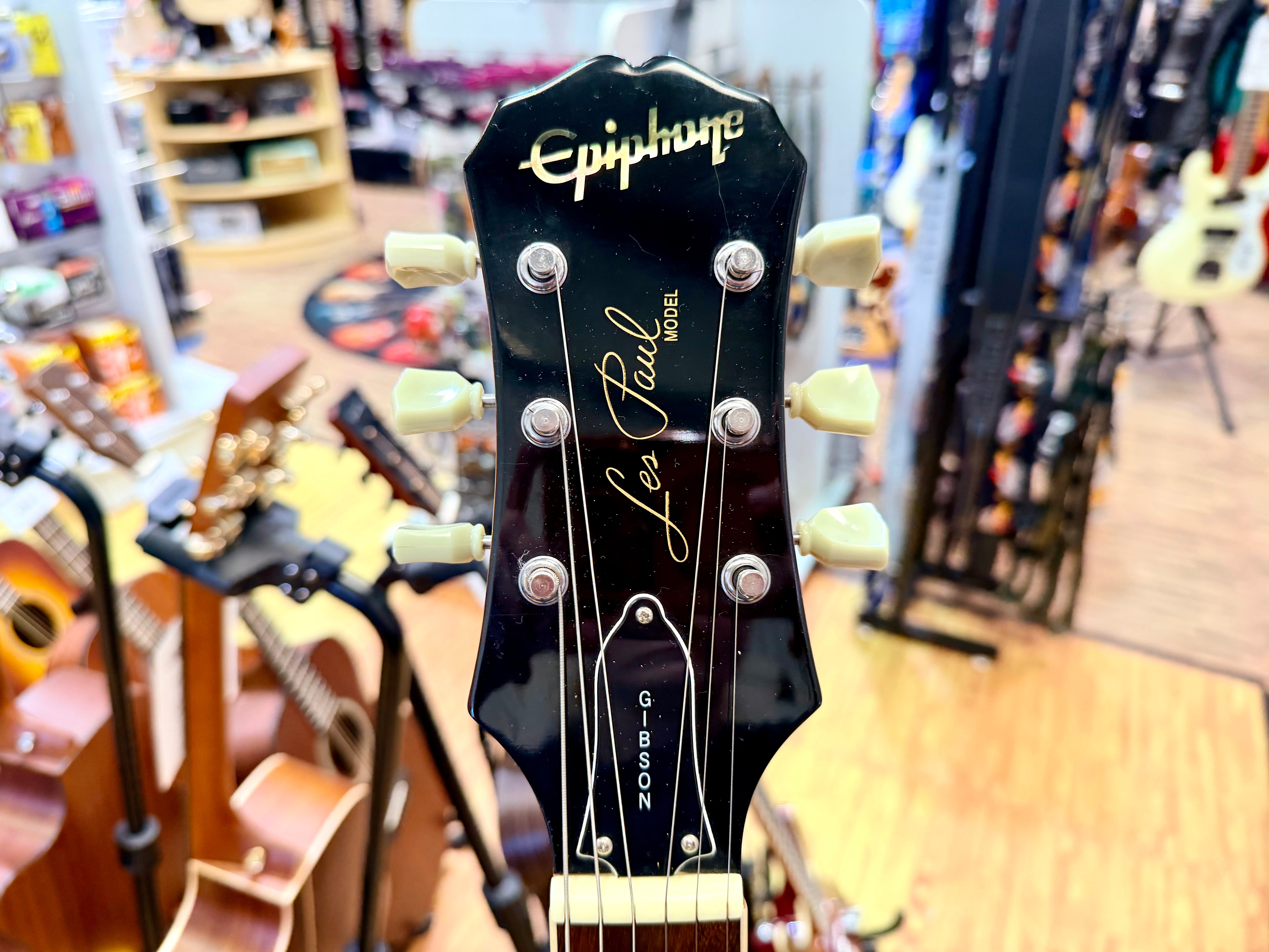 ✨RARE✨ 1997 Epiphone Les Paul~ Limited Edition Blue Sparkle~ Korea Bigsby Trem!