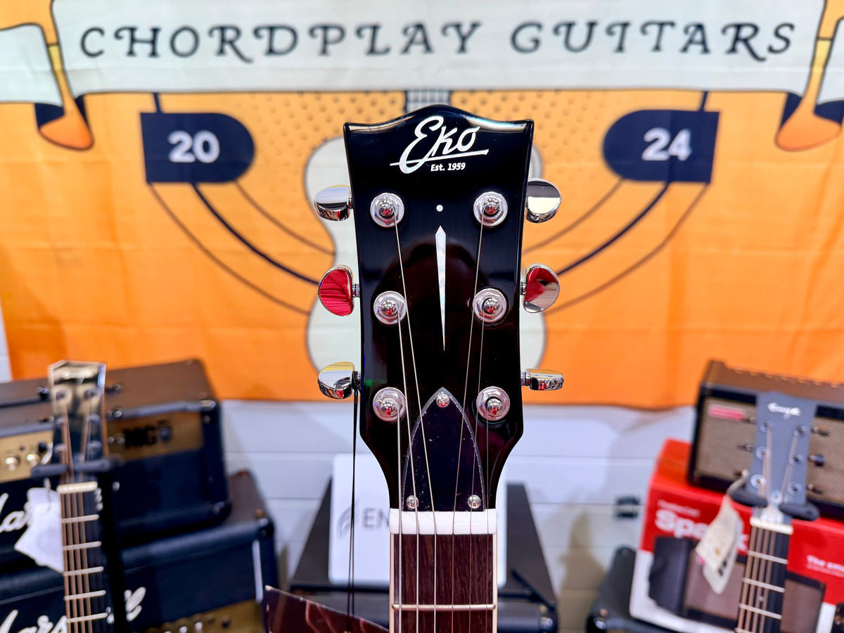 ☀️NEW☀️ Eko Tribute Jazz Semi-Acoustic Hollow Body Guitar Sunburst~ ‘ES-175’