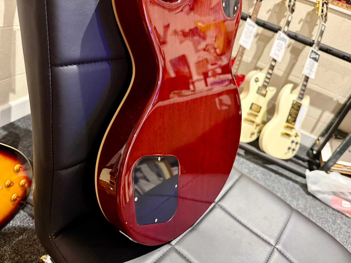 🌟MINT🌟 Vintage V100AFD Flamed Amber Paradise Electric Guitar~ Slash Les Paul!