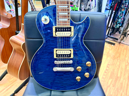✨2008✨ Edwards E-LP Limited Model Les Paul~ Blue Aqua Quilt~ Made in Japan 🇯🇵