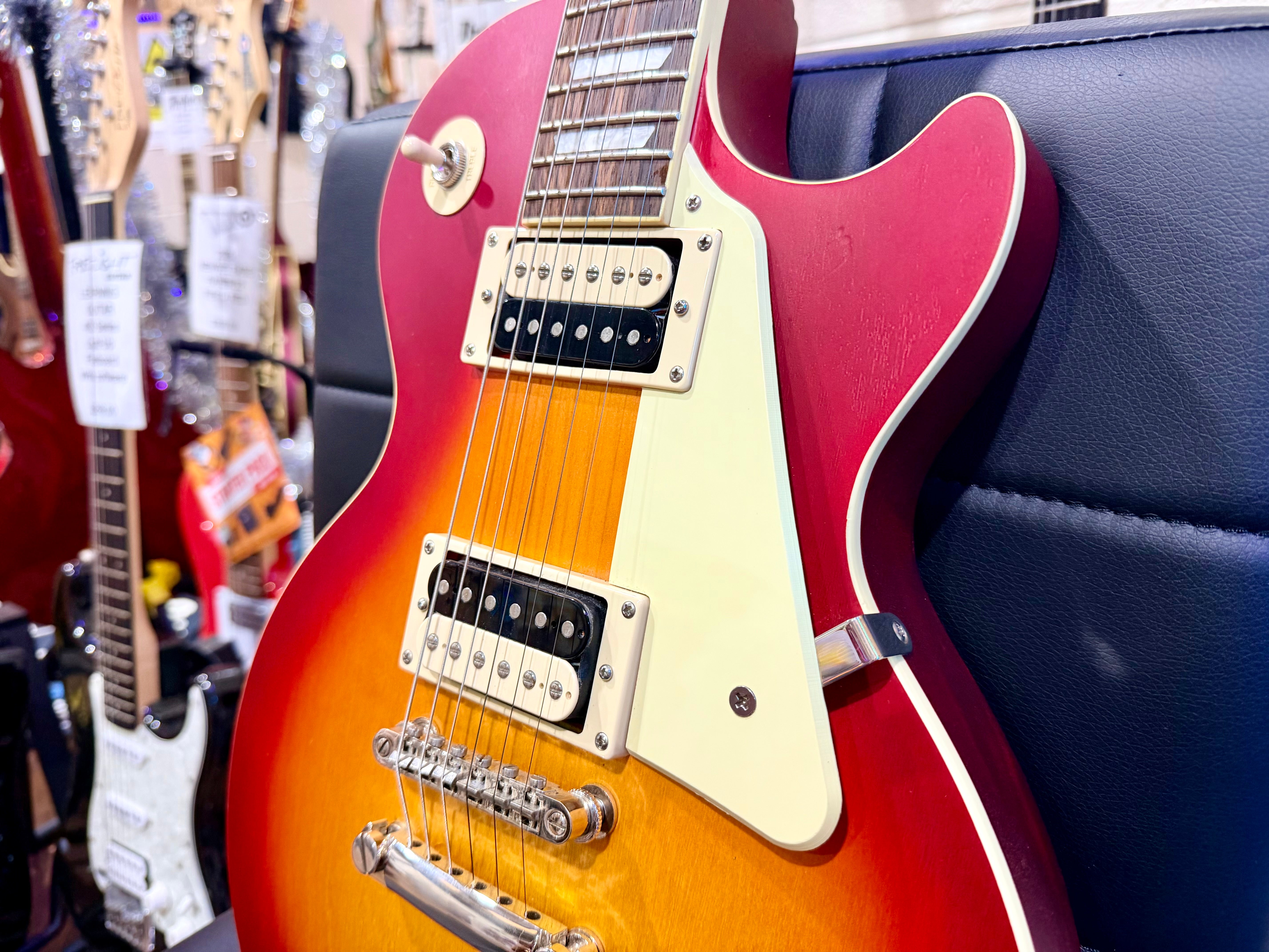 🌟2022🌟 Epiphone Les Paul Classic~ Cherry Sunburst Electric Guitar~ Satin/Matte