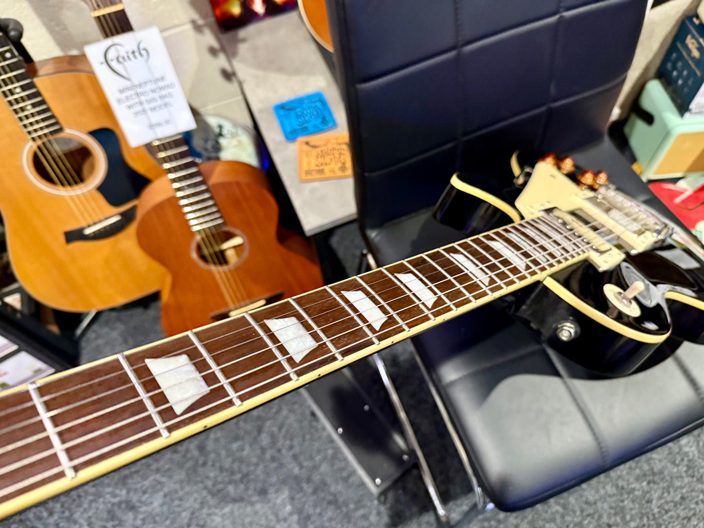 🌟2015🌟 Epiphone Les Paul Standard~ Ebony Black~ Strap Locks~ Great Condition!