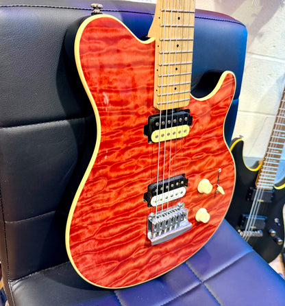 🔥QUILTED FLAME🔥 Sterling By Music Man Sub Axis AX3~ Seymour Duncan Pickup!