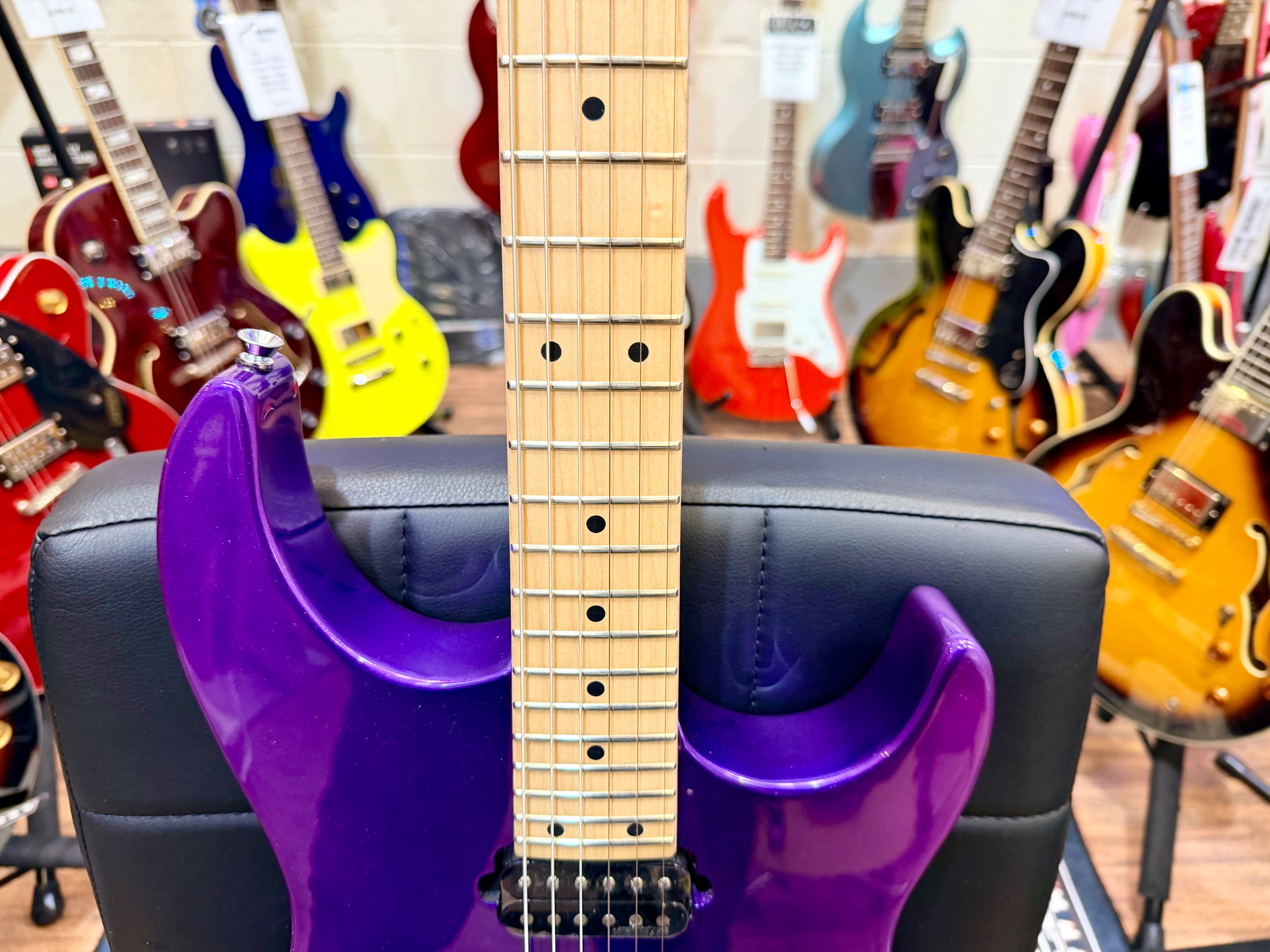 💜 B-STOCK 💜 Vintage V6M24 ReIssued Series Electric Guitar ~ Pasadena Purple!