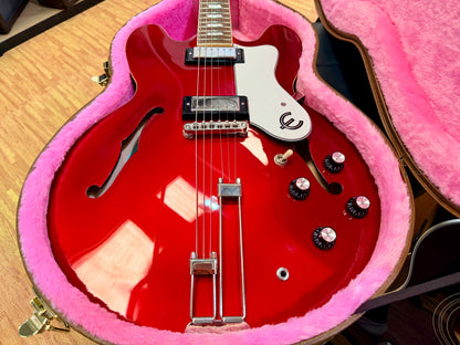 ✨2023✨ Epiphone Riviera Semi-Hollow Sparkling Burgundy~ Frequensator~ Hard Case