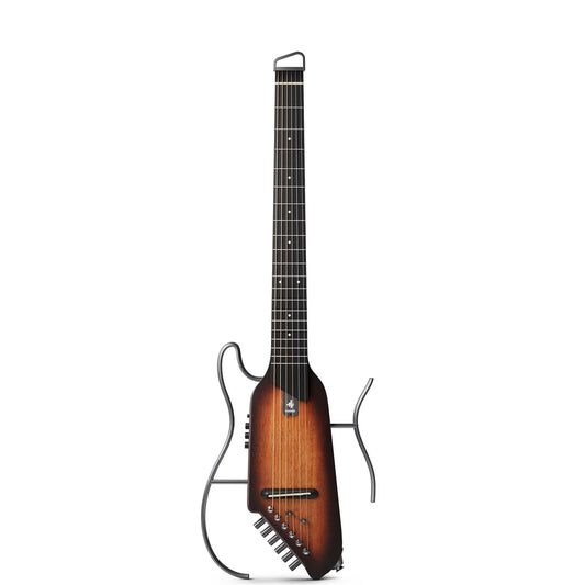 🌟NEW🌟 Donner HUSH-I Electro Acoustic Silent Travel Headless Guitar~ Sunburst!