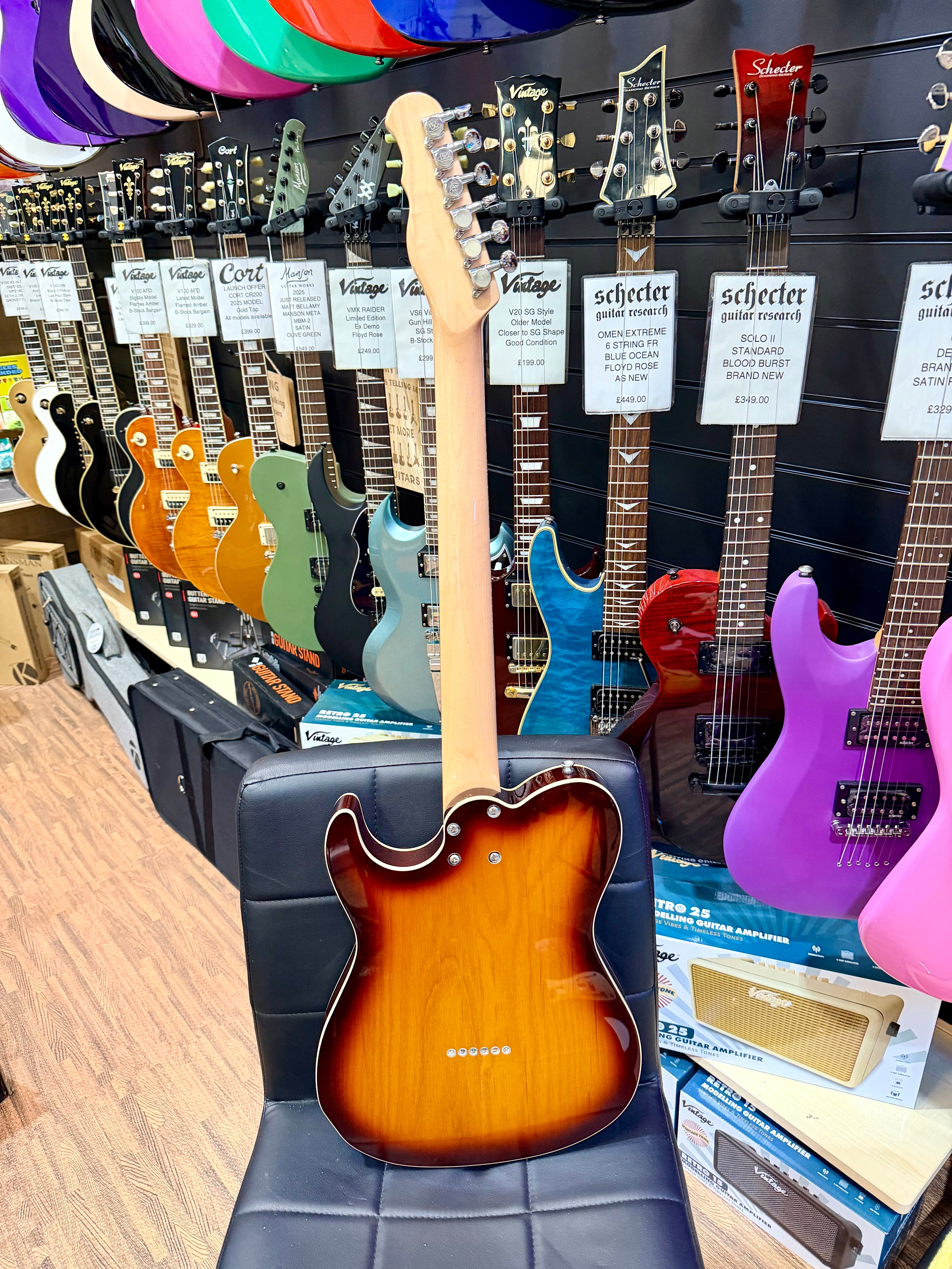 🔥RARE🔥 Vintage Country Squire Thinline Telecaster~ Pre Fret King Black Label!
