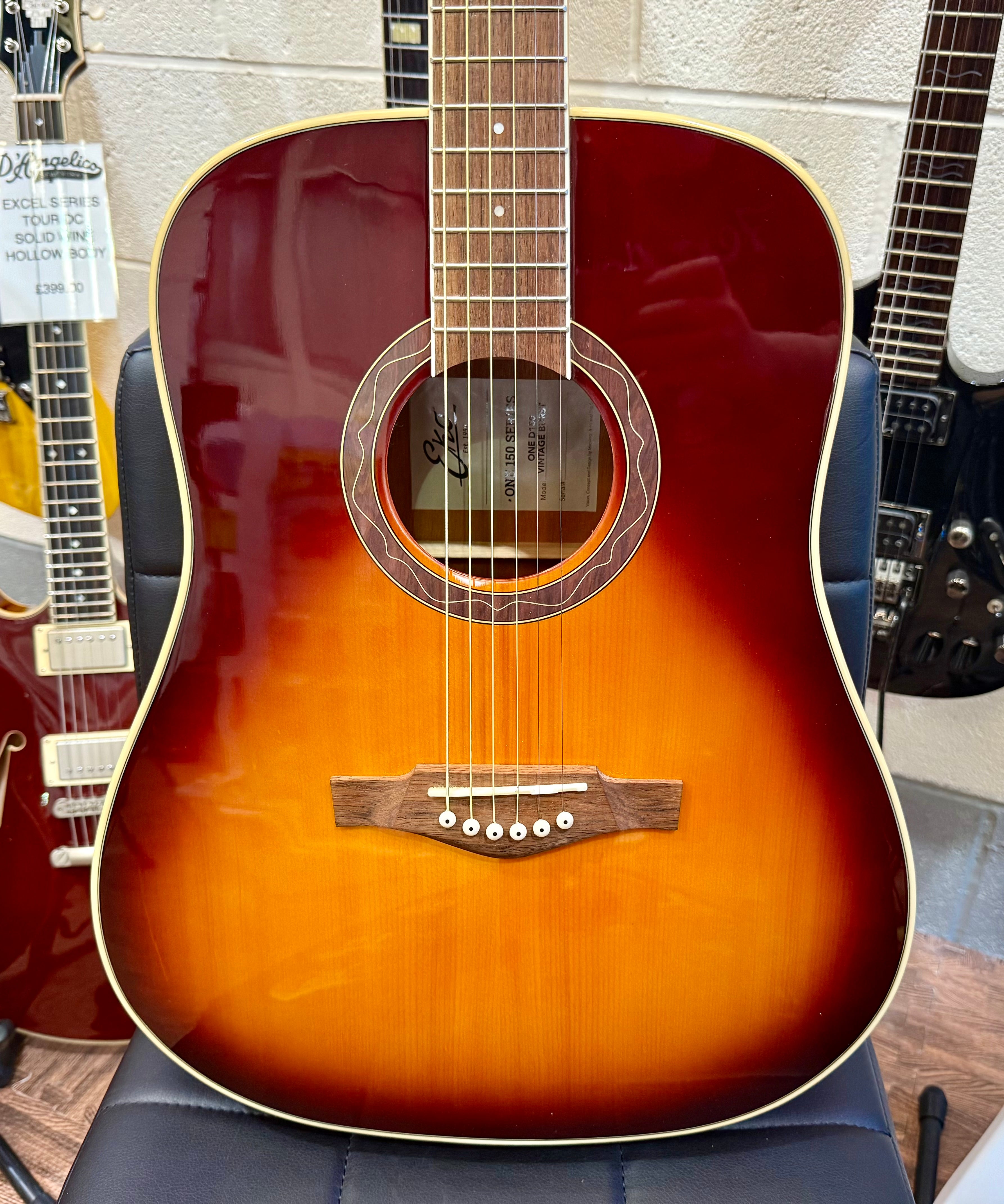 🌟BRAND NEW🌟 EKO One D150 Dreadnought Acoustic Guitar~ Vintage Sunburst!